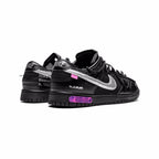 Nike Dunk Low Schwarz x Off-Weiß mit Details Silber und Violett