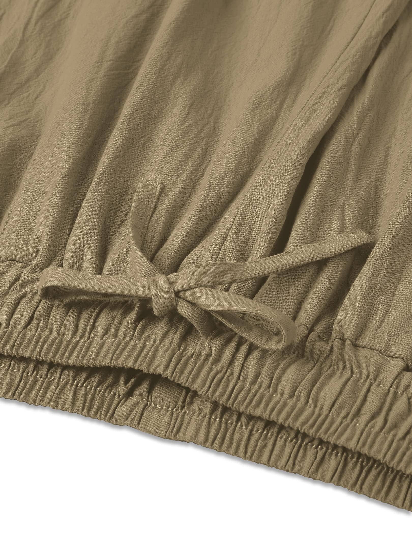 Baumwolle Leinen Stil Lockere Yoga Hose