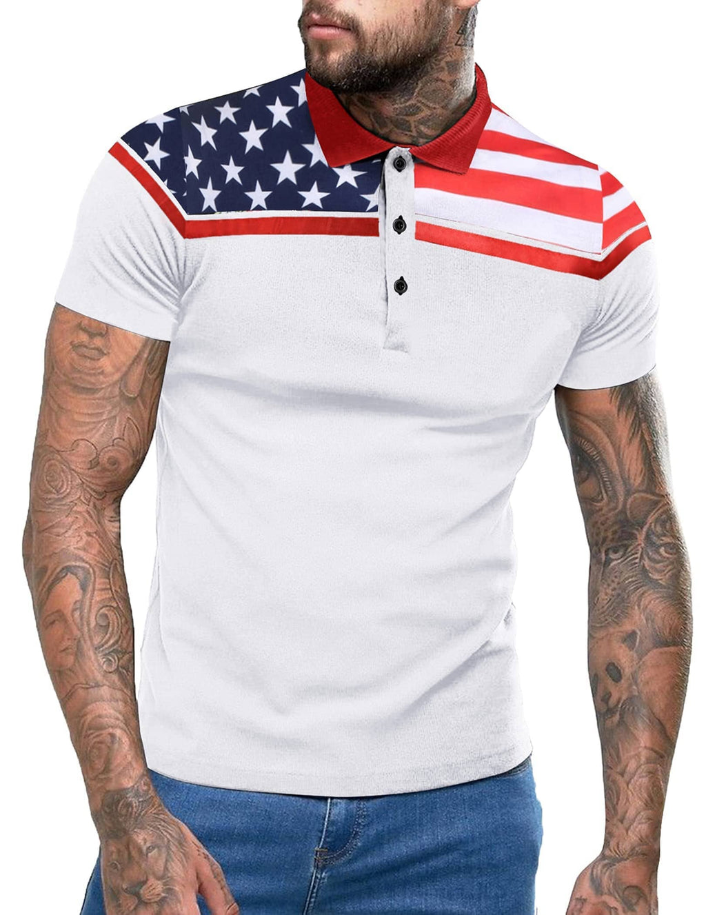 American Flag Polo Hemd (US Only)