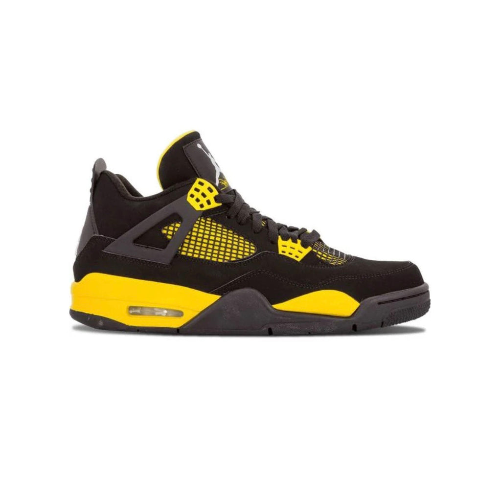 Nike Air Jordan 4 Retro Thunder Schwarz Gelb Herren
