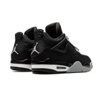 Nike Air Jordan 4 Schwarz Canvas Herren Sneaker Elegant