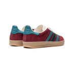 Sneaker Adidas Gazelle Bordeaux Collegiate mit Details Türkis