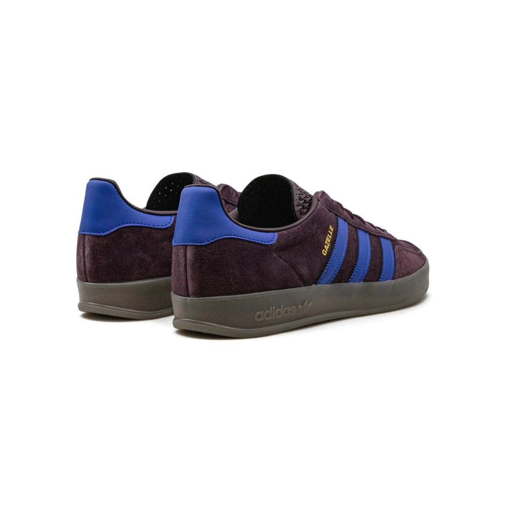 Sneaker Adidas Gazelle Indoor Violett Ombra und Blau Glänzend in Suede