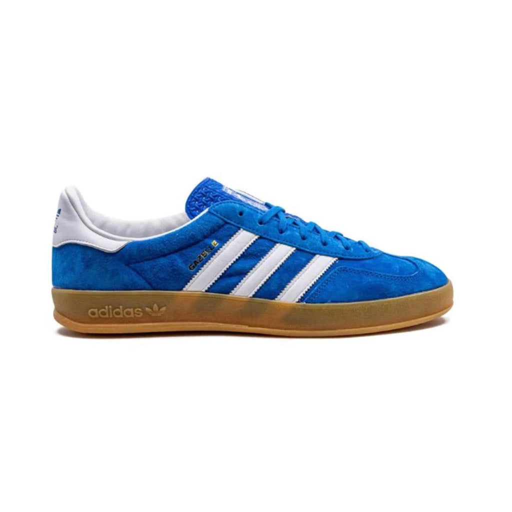 Sneaker Adidas Gazelle Indoor Blau Royal und Weiß in Suede