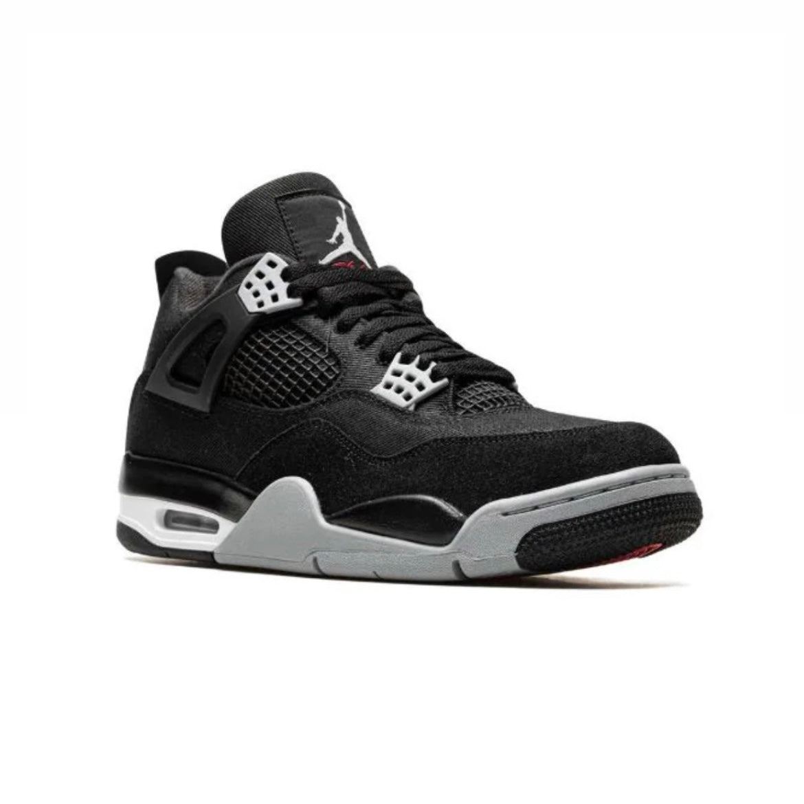 Nike Air Jordan 4 Schwarz Canvas Herren Sneaker Elegant