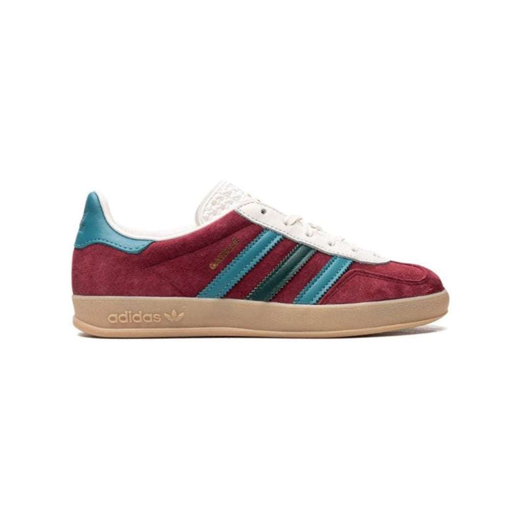 Sneaker Adidas Gazelle Bordeaux Collegiate mit Details Türkis