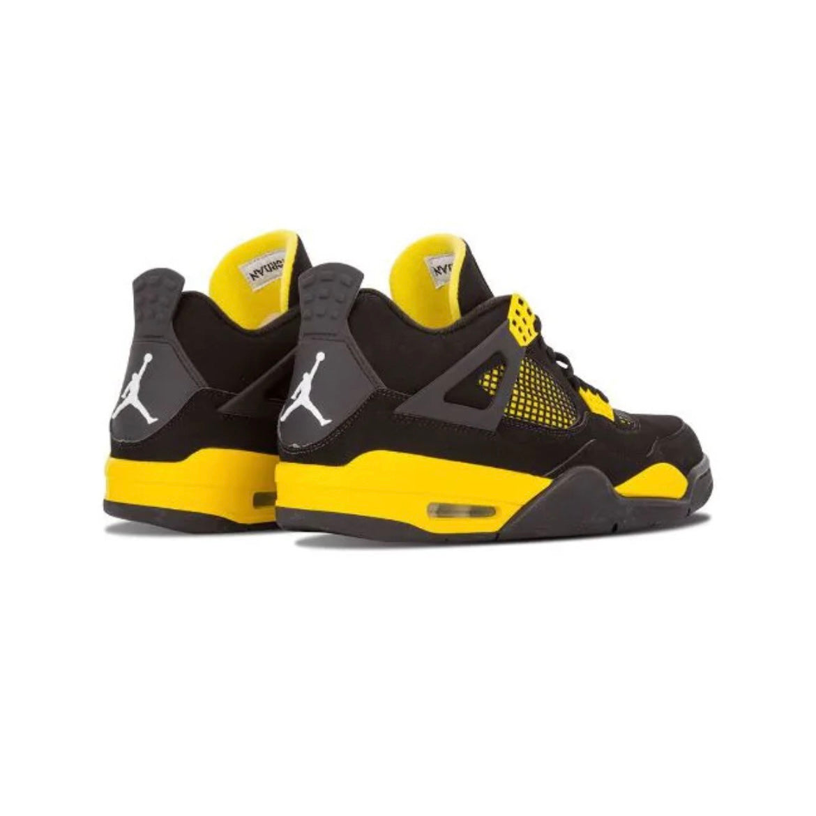 Nike Air Jordan 4 Retro Thunder Schwarz Gelb Herren