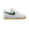 Nike Air Force 1 Low Retro Weiß mit Swoosh Grün und Sohle Gum