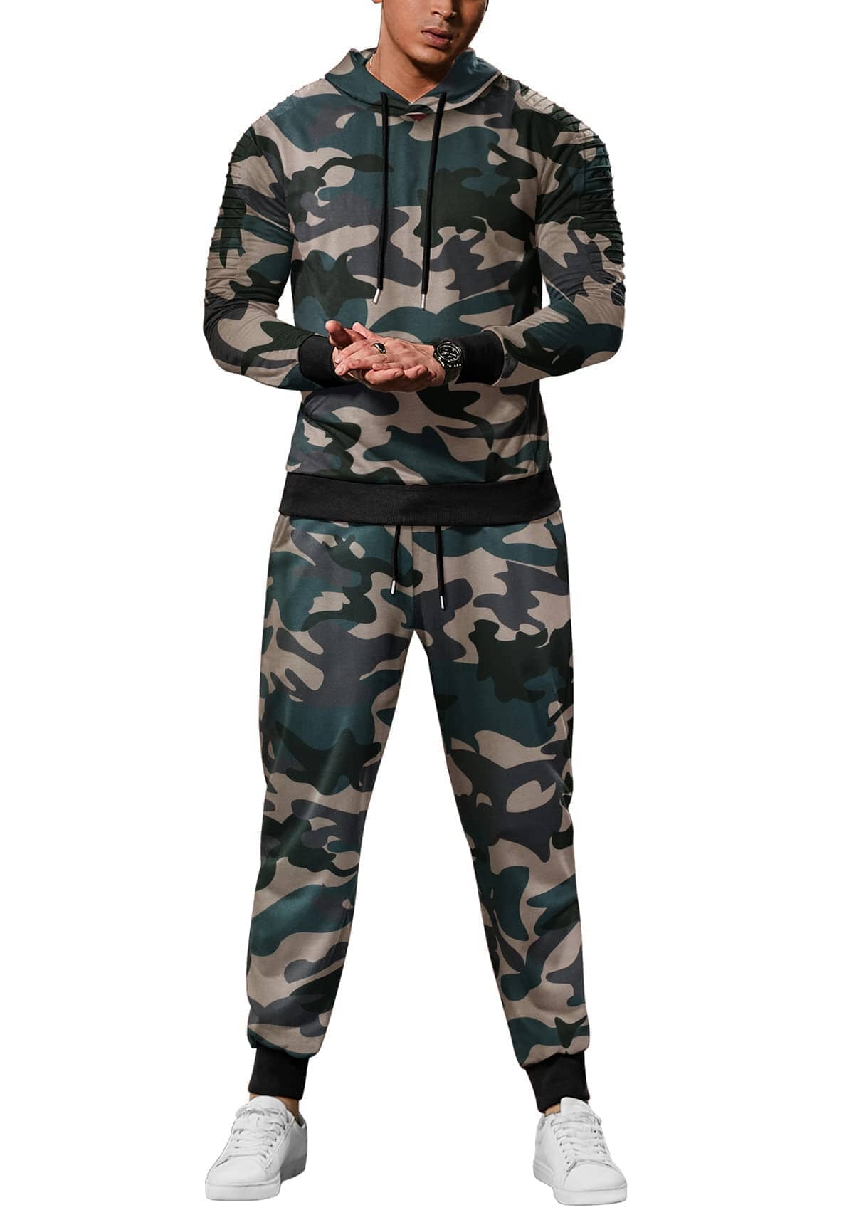 2 Teil Hoodie Jogging Athletisch Suits