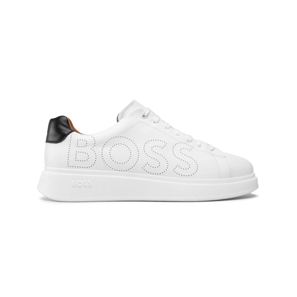Sneaker Weiß Hugo Boss Bulton mit Logo Traforato Herren