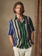 Cozy Stripe Baumwolle Strand Hemd