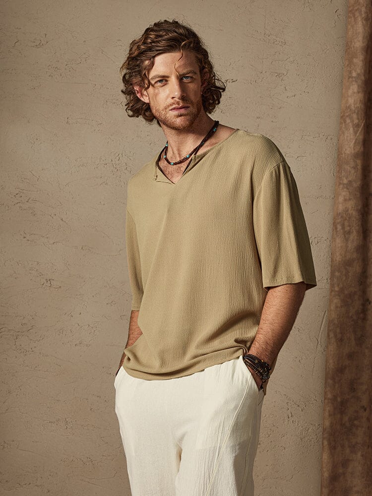 Baumwolle Uni Color Cozy Hemd