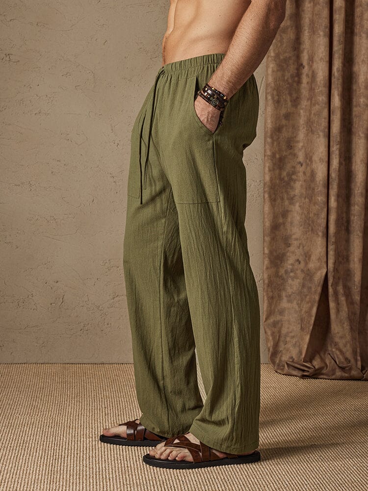 Casual Baumwolle Leinen Stil Hose