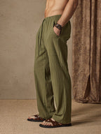 Casual Baumwolle Leinen Stil Hose