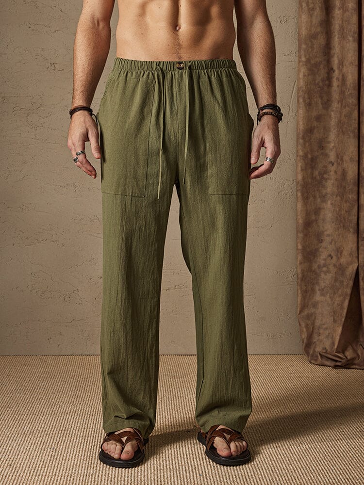 Casual Baumwolle Leinen Stil Hose