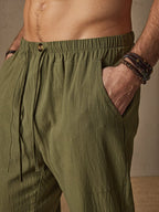 Casual Baumwolle Leinen Stil Hose