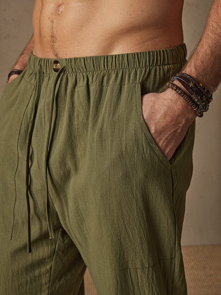 Casual Baumwolle Leinen Stil Hose