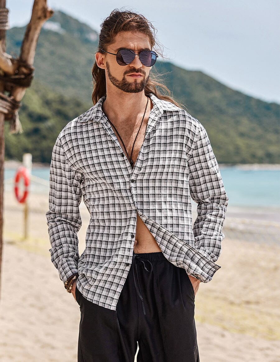 Plaid Baumwolle Hemd