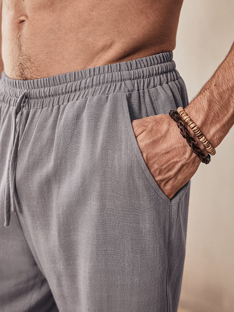 Casual Soft Leinen Blend Shorts