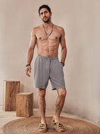 Casual Soft Leinen Blend Shorts