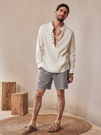 Casual Soft Leinen Blend Shorts