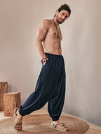 Cozy Leinen Blend Harem Hose