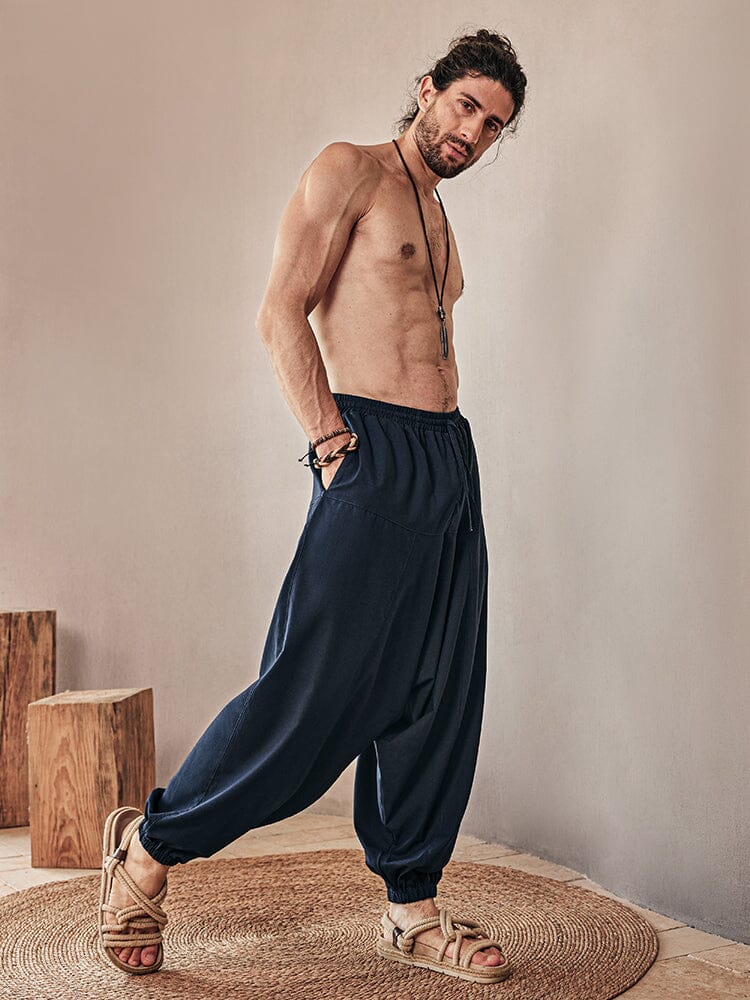 Cozy Leinen Blend Harem Hose