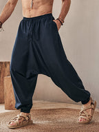 Cozy Leinen Blend Harem Hose