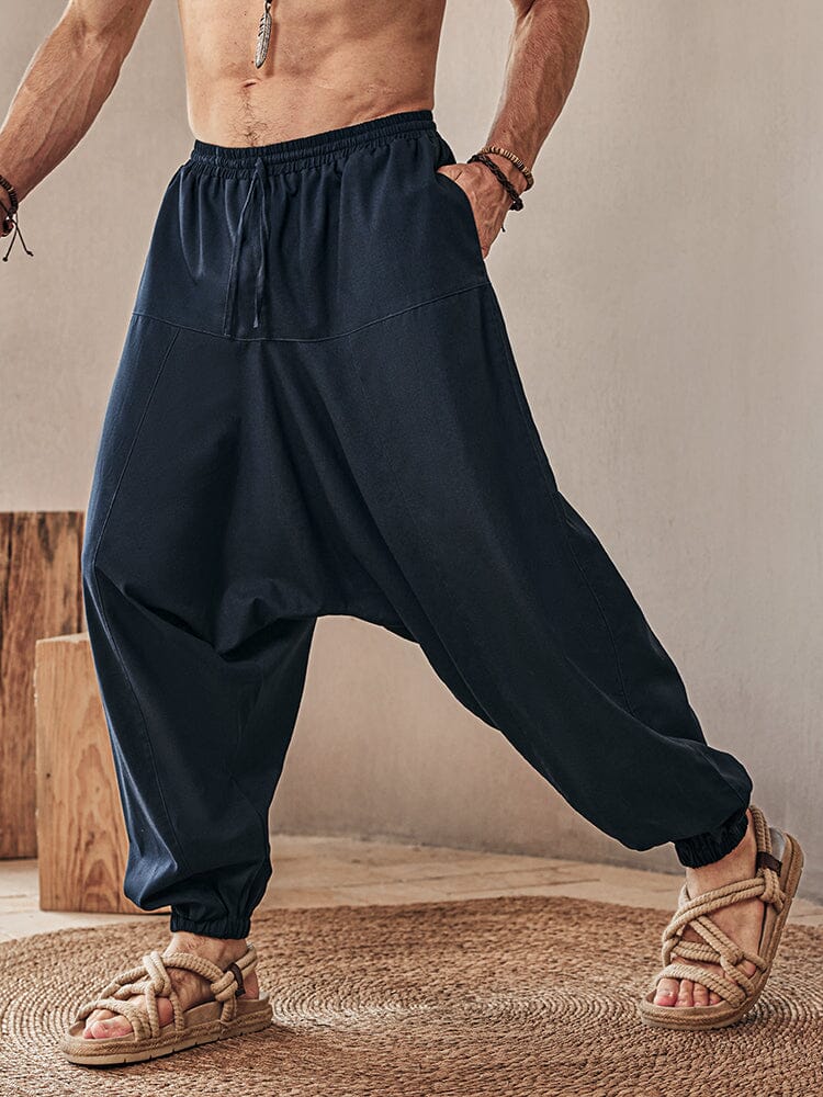 Cozy Leinen Blend Harem Hose