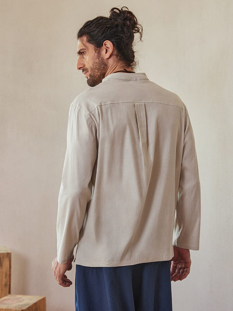 Casual Leinen Blend Hemd