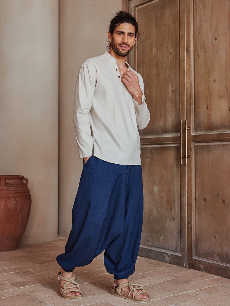 Casual Leinen Blend Hemd