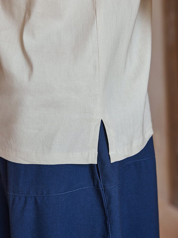 Casual Leinen Blend Hemd