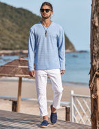 V-neck Lang Ärmel Hemd