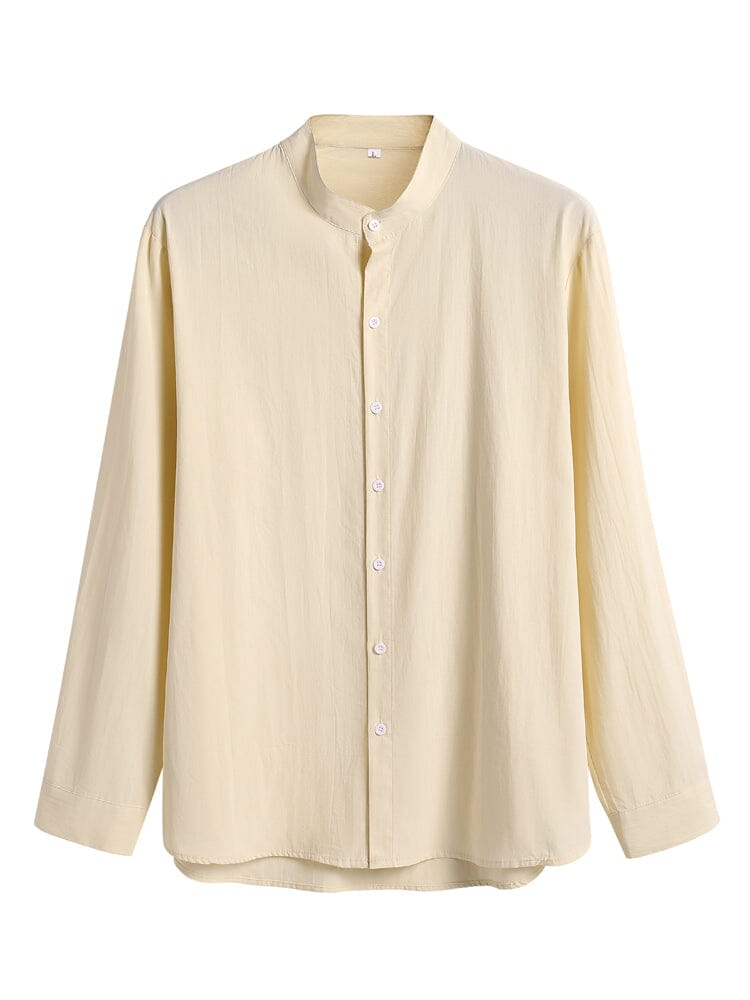 Casual Uni Color Baumwolle Leinen Strand Hemd Set