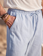 Leinen Stil Yoga Hose With Pockets