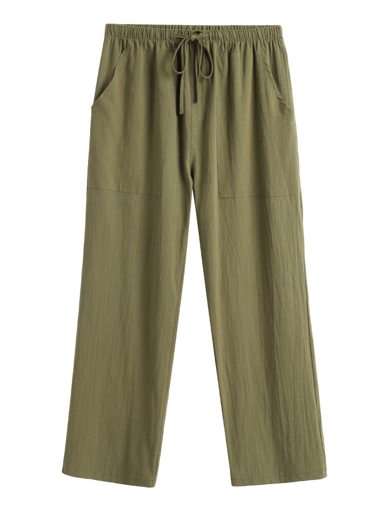 Casual Baumwolle Leinen Stil Hose