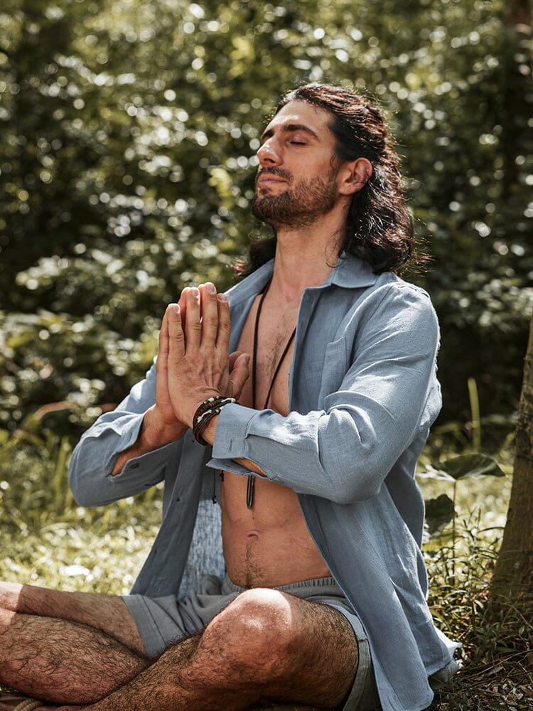 Casual Nature 100% Leinen Hemd