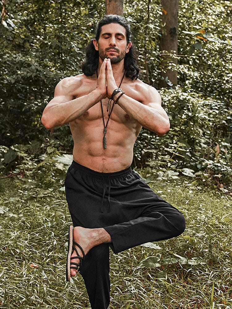 Atmungsaktive Leinen Blend Hose