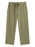 Baumwolle Leinen Stil Yoga Hose With Pockets