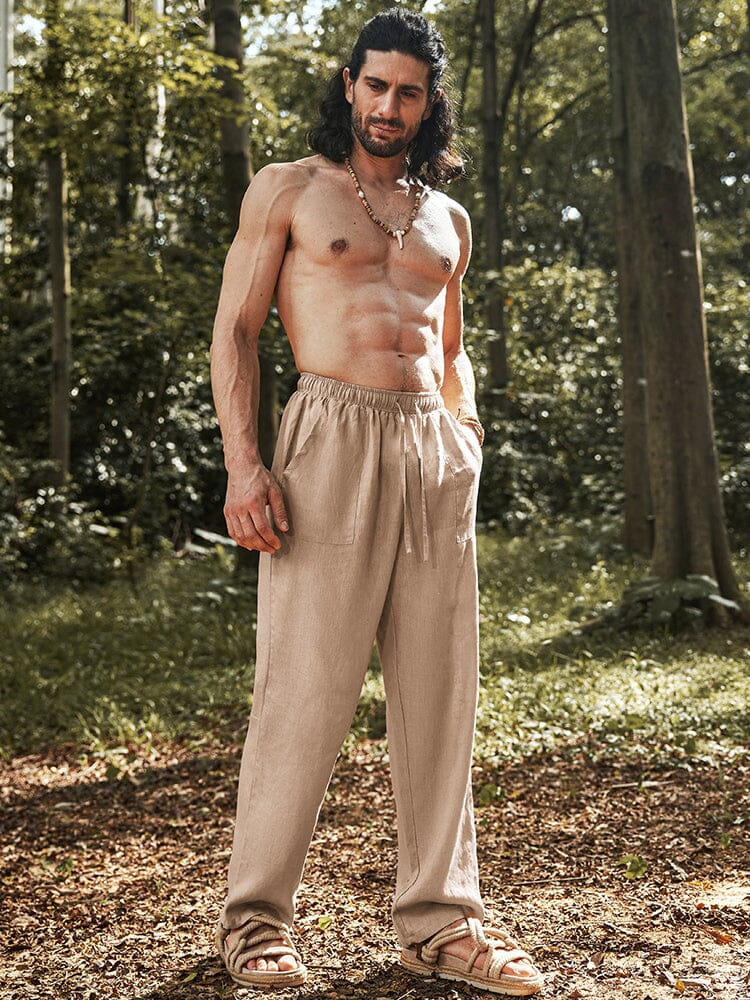 Eco-friendly 100% Leinen Hose