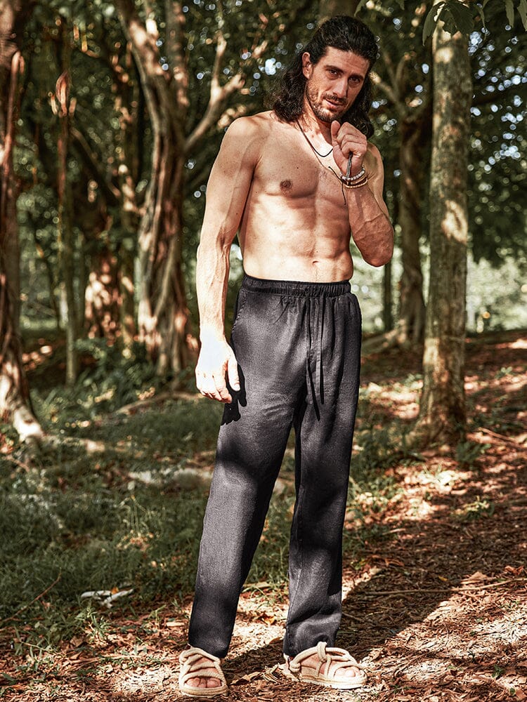 Eco-friendly Cozy 100% Leinen Hose