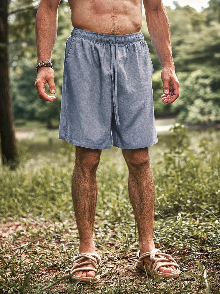 Eco-friendly 100% Leinen Shorts