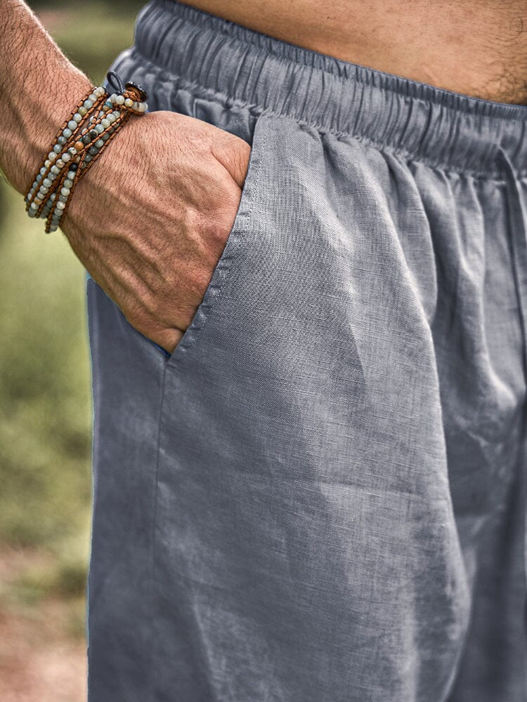 Eco-friendly 100% Leinen Shorts