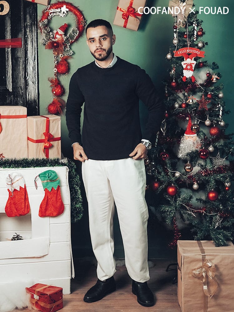 Crew Neck Slim Fit Pullover Strick Pullover