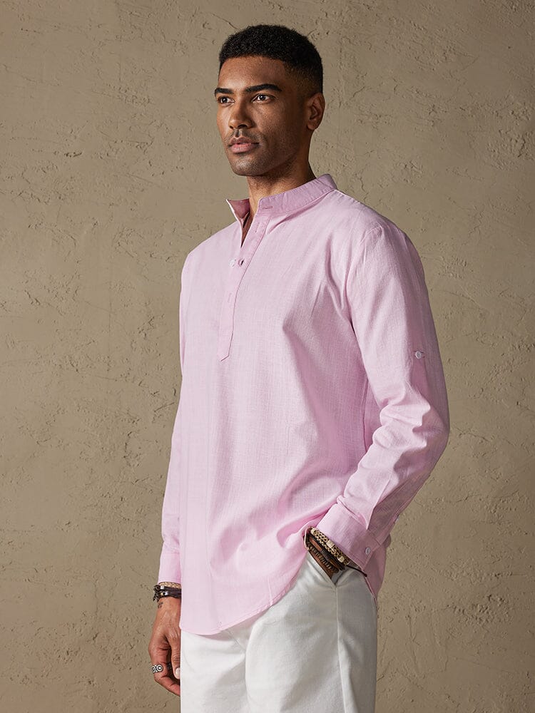 Baumwolle Lang Ärmel Hemd