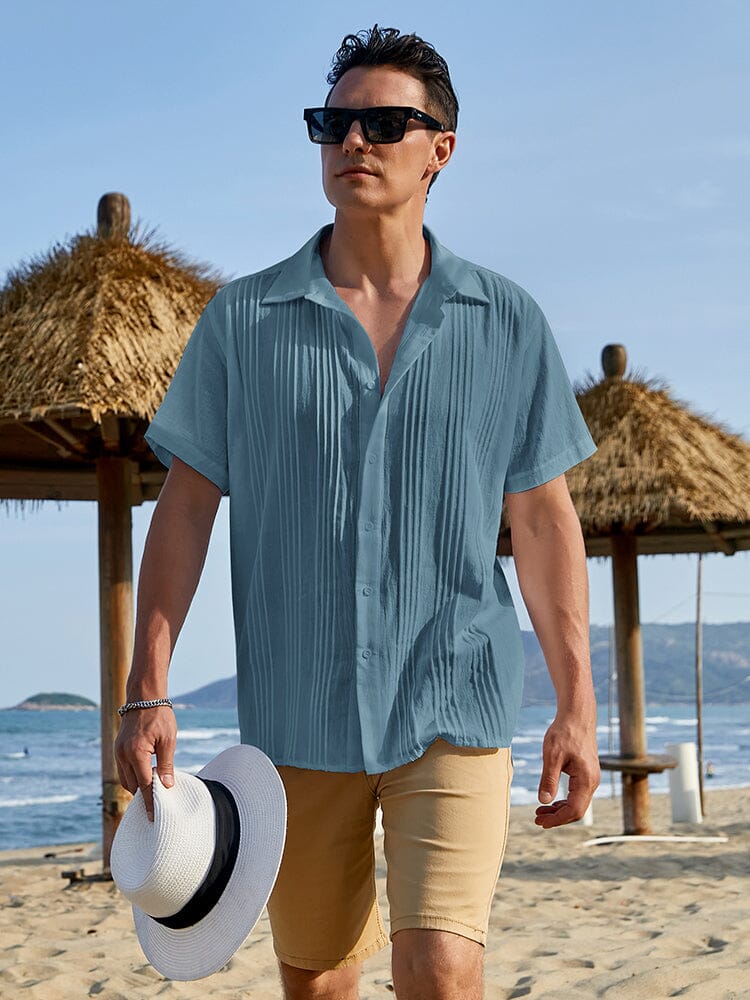 Baumwolle Relaxed Fit Strand Hemd