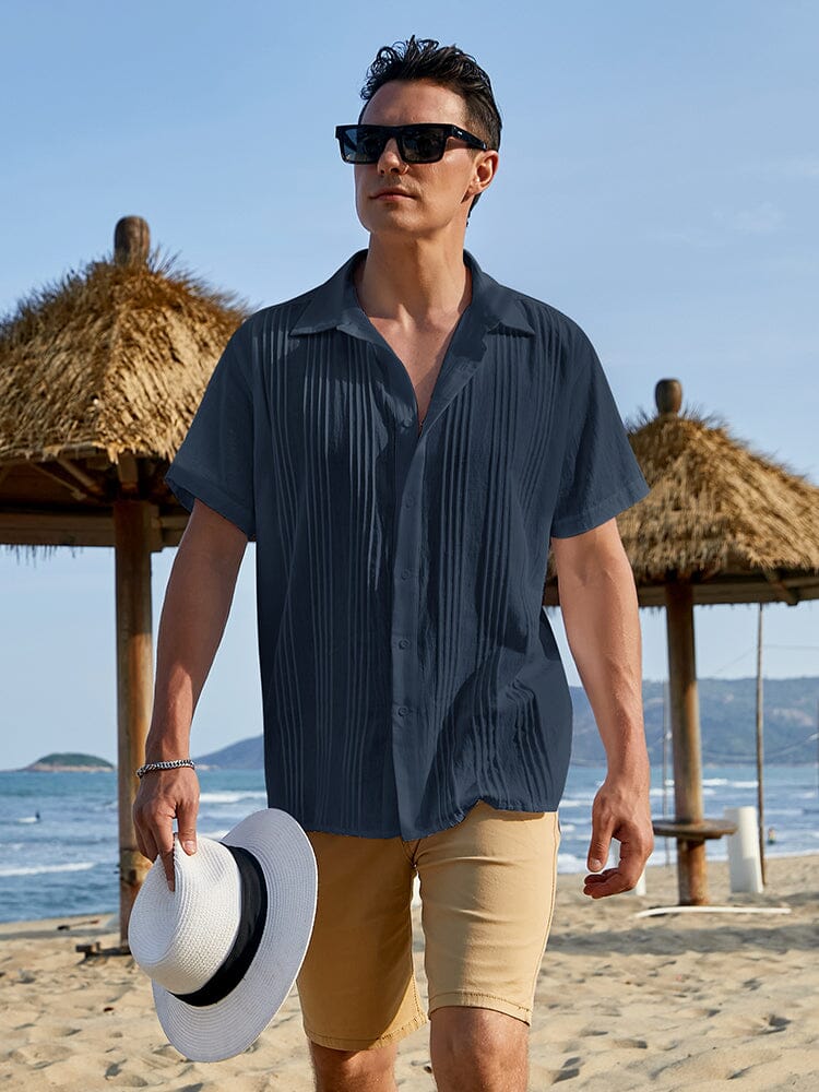 Baumwolle Relaxed Fit Strand Hemd