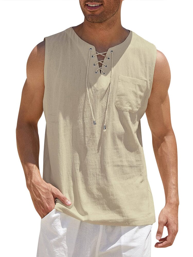 Leinen Tank Top
