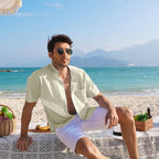 Baumwolle Leinen Stil Hemd Sommer Hemd (US Only)