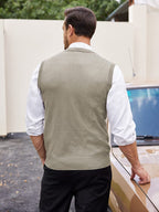 Klassisch V-Neck Strick Weste (US Only)